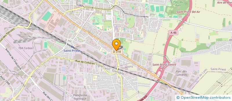 localisation de l'entreprise SOC D'OUTILLAGE ET PETITE MECANIQUE  SAINT-PRIEST