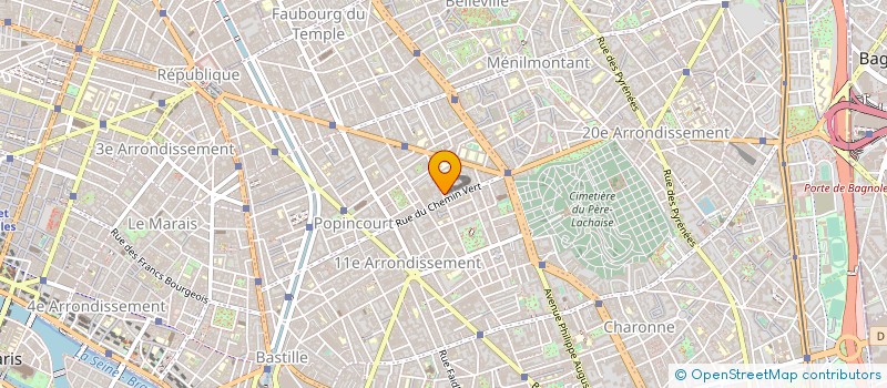 localisation de l'entreprise SOC DAHOU à PARIS