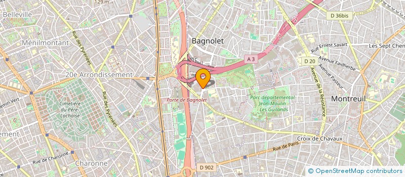 localisation de l'entreprise SOC DATELEC à BAGNOLET