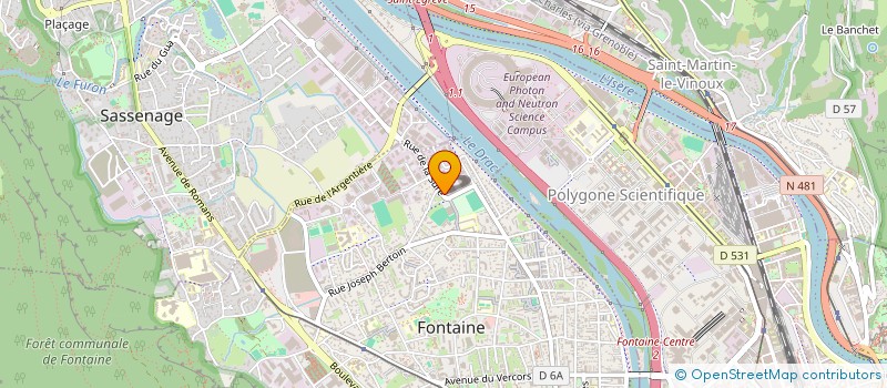 localisation de l'entreprise SOC DAUPH GARDIEN SURVEILLANCE à FONTAINE