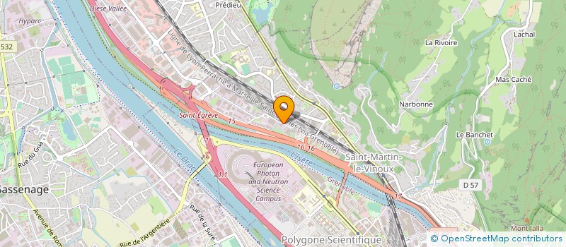 localisation de l'entreprise SOC DAUPHINOISE APPLI PLASTIQUE à SAINT-MARTIN-LE-VINOUX