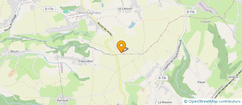 localisation de l'entreprise SOC DAUPHINOISE DE BOIS DE CHAUFFAGE à MONTAGNIEU