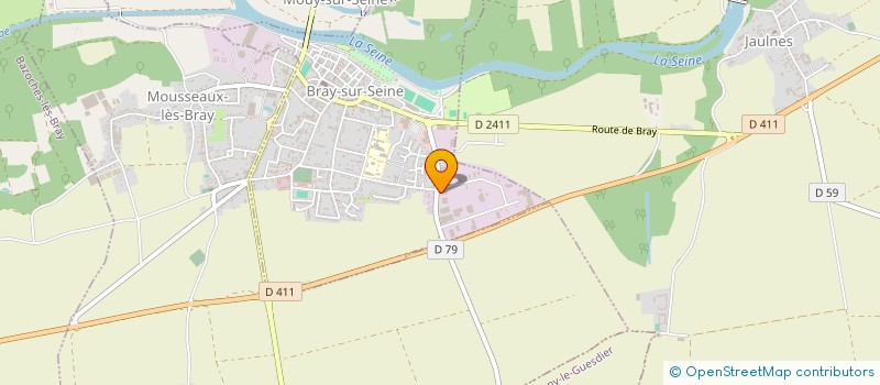 localisation de l'entreprise SOC DE BALAYAGE ET D'ASPIRATION à BRAY-SUR-SEINE
