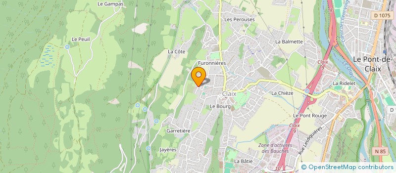 localisation de l'entreprise SOC DE BATIMENT DU SUD EST  CLAIX