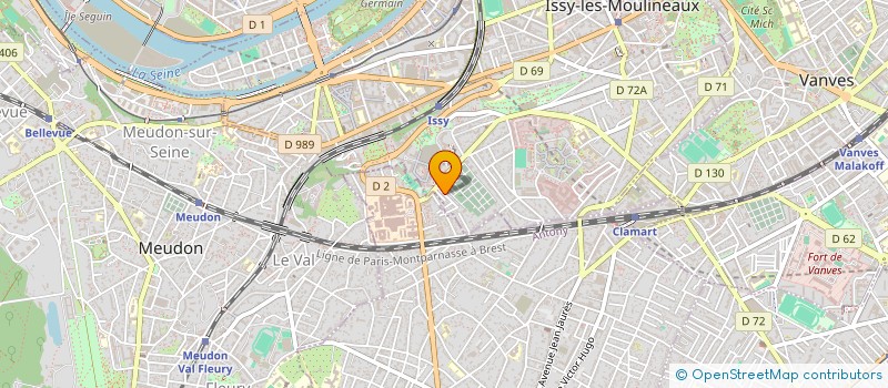 localisation de l'entreprise SOC DE BATIMENT ET DE CONSTRUCTION à ISSY-LES-MOULINEAUX