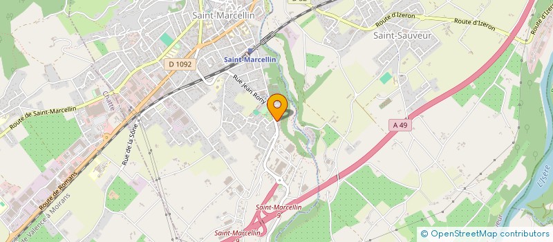 localisation de l'entreprise SOC DE BATIMENTS TRAVAUX PUBLICS TRIBBIA à SAINT-MARCELLIN