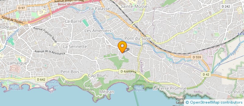 localisation de l'entreprise SOC DE BOISSON MERIDIONALE à TOULON