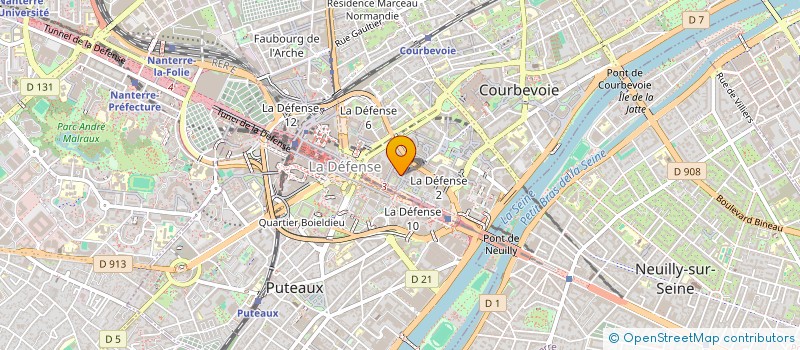 localisation de l'entreprise SOC DE BREVETS ET TECHNIQUES INDUSTRIEL à COURBEVOIE