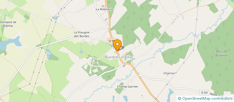 localisation de l'entreprise SOC DE BUXIERES EARL à BUXIERES D'AILLAC