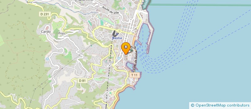localisation de l'entreprise SOC DE CANCEROLOGIE DE LA HTE CORSE à BASTIA