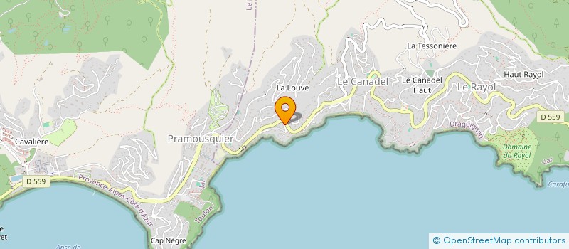 localisation de l'entreprise SOC DE CHASSE COMMUNALE L'ECUREUIL à RAYOL-CANADEL-SUR-MER