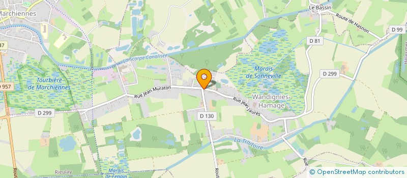 localisation de l'entreprise SOC DE CHASSE DE WANDIGNIES à WANDIGNIES-HAMAGE