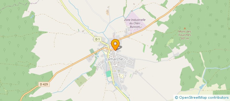 localisation de l'entreprise SOC DE CHASSE DU CHENE DES PARTISANS à LAMARCHE