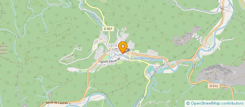 localisation de l'entreprise SOC DE CHASSE LA TRAVERSE TOMBEILLES CAVENAC COMBELIAUBERT CARTOUYRE  SAINT-PONS-DE-THOMIERES