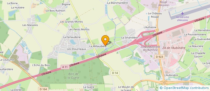 localisation de l'entreprise SOC DE CHASSE SAINT HUBERT DE MAUMUSSON  MESANGER