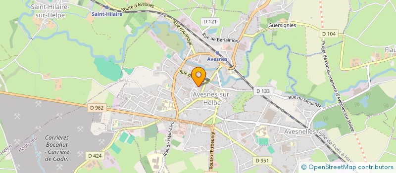 localisation de l'entreprise SOC DE CHIRURGIENS DENTISTES DES DOCTEURS PIERRE à AVESNES-SUR-HELPE