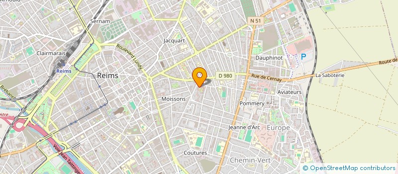 localisation de l'entreprise SOC DE COLORIMETRIE à REIMS