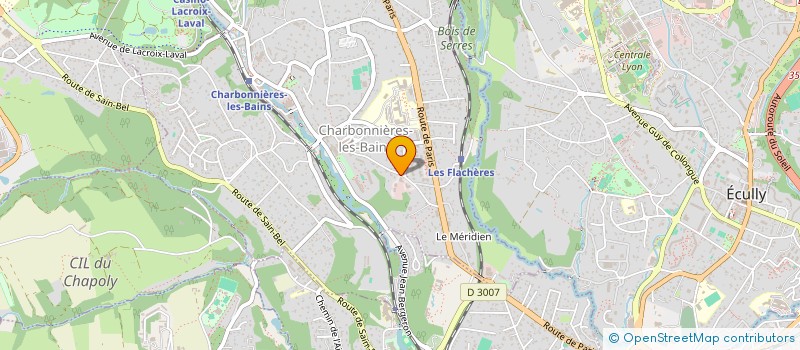 localisation de l'entreprise SOC DE CONSEILS ET GESTION EN ENTREPRISE  CHARBONNIERES-LES-BAINS