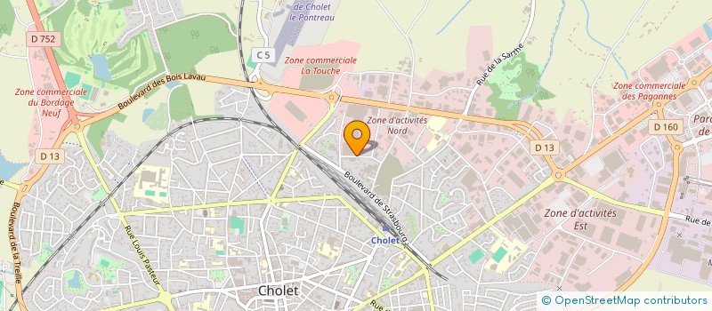 localisation de l'entreprise SOC DE CONSEILS ORIENTATION METIERS à CHOLET
