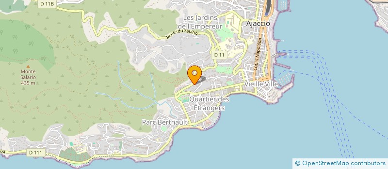 localisation de l'entreprise SOC DE CONSTRUCTION ET DE GESTION CORSE à AJACCIO