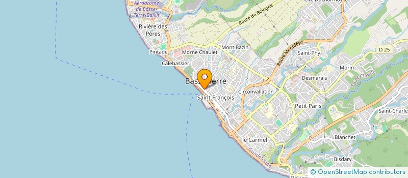 localisation de l'entreprise SOC DE CONSTRUCTION ET PROMOTION ROBYR à BASSE-TERRE