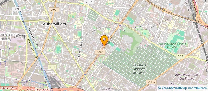 localisation de l'entreprise SOC DE CONSTRUCTION VENTE LES PALMES à AUBERVILLIERS