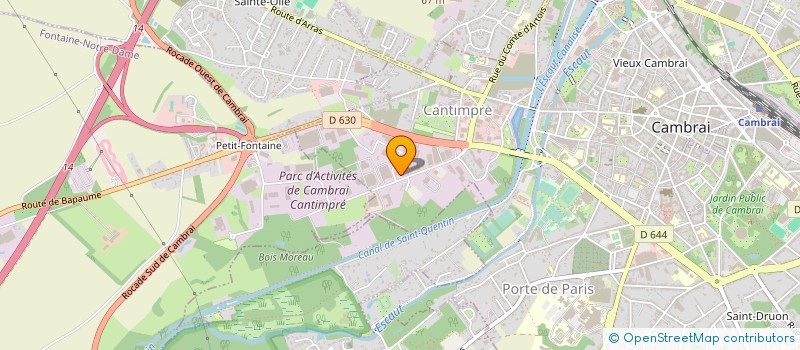 localisation de l'entreprise SOC DE CONTROLE ET CONDIT INDUS à CAMBRAI