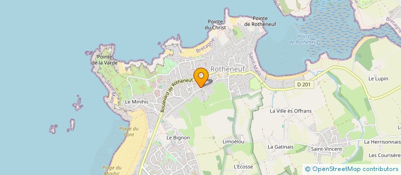 localisation de l'entreprise SOC DE COURTAGE ET DE DIFFUSION  SAINT-MALO