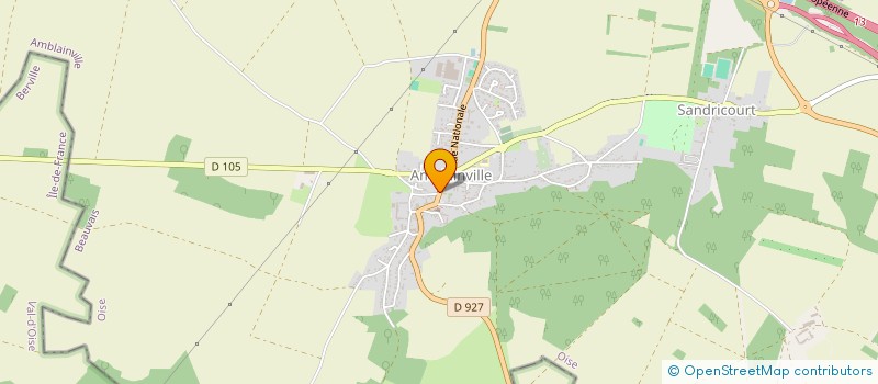 localisation de l'entreprise SOC DE DECORATION ET DE MOULAGE  AMBLAINVILLE