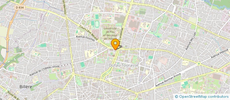 localisation de l'entreprise SOC DE DEMOLITION ET DE TRAVAUX PUBLICS à PAU