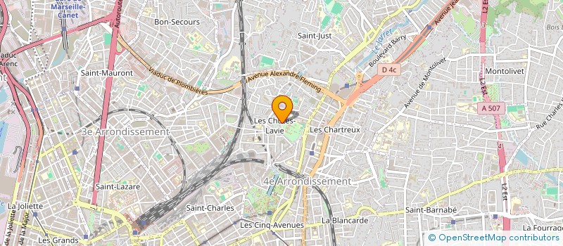 localisation de l'entreprise SOC DE DISTRIB FOURNIT AUX FLEURISTES à MARSEILLE
