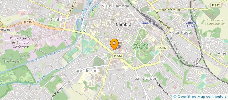 localisation de l'entreprise SOC DE DISTRIBUTION BAIN ET CUISINE à CAMBRAI
