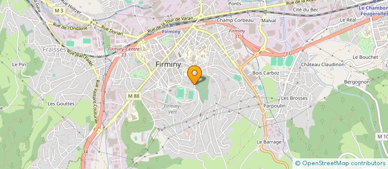 localisation de l'entreprise SOC DE DISTRIBUTION DE CHALEUR FIRMINY à FIRMINY