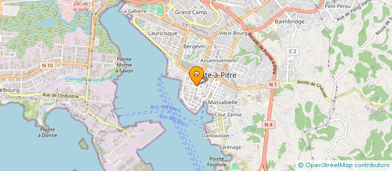 localisation de l'entreprise SOC DE DISTRIBUTION DE CHAUSSURES à POINTE A PITRE
