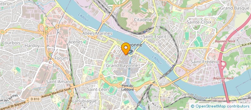 localisation de l'entreprise SOC DE DISTRIBUTION DE LA COTE D'ARGENT à BAYONNE