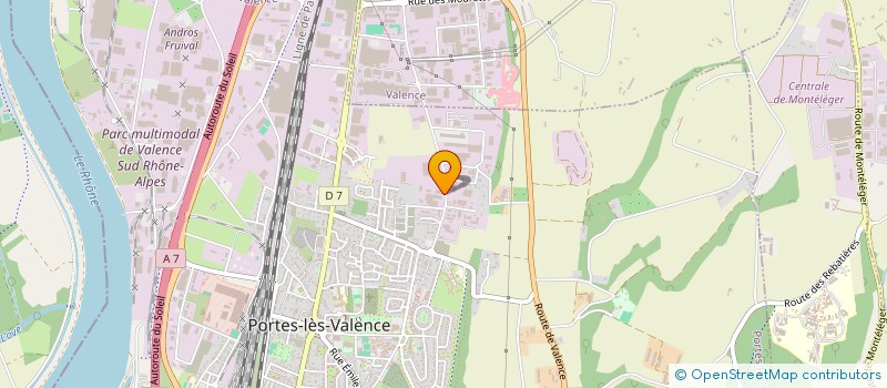 localisation de l'entreprise SOC DE DISTRIBUTION INTERIEURS à PORTES-LES-VALENCE