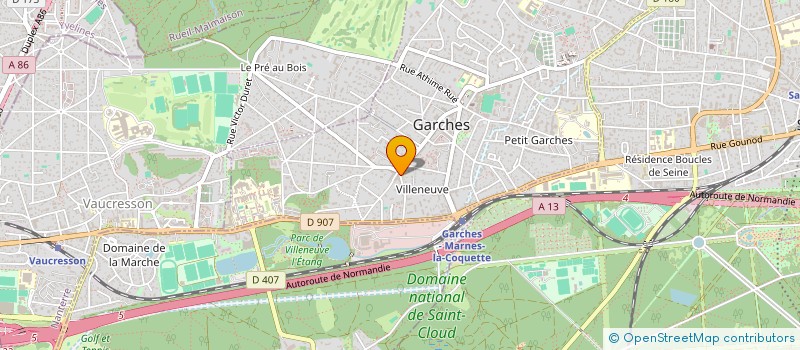 localisation de l'entreprise SOC DE DISTRIBUTION PHLEBO ESTHETIQUE à GARCHES