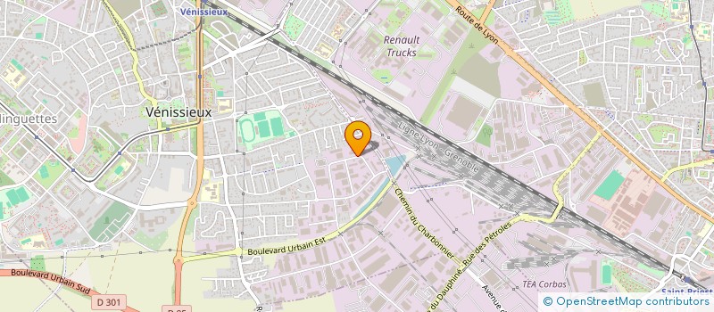 localisation de l'entreprise SOC DE DISTRIBUTION SAMPRIOST  VENISSIEUX