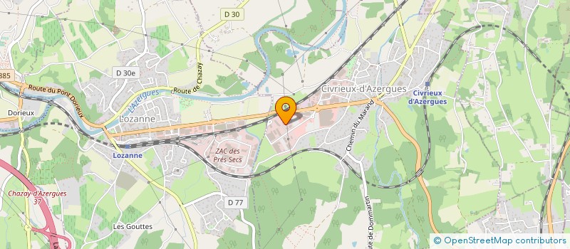 localisation de l'entreprise SOC DE DISTRIBUTION & VENTES ECONOMIQUES  CIVRIEUX-D'AZERGUES