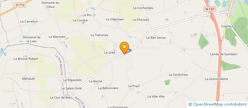 localisation de l'entreprise SOC DE FABRIC & RECYCL CONSOM CARTOUCHES  BAIN-DE-BRETAGNE