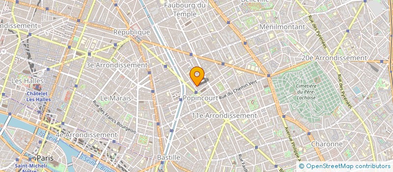 localisation de l'entreprise SOC DE FABRICATION DE POLYETHYLENE à PARIS