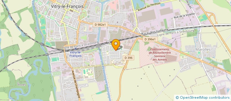 localisation de l'entreprise SOC DE FAIT BARUTEAU PERROT  VITRY-LE-FRANCOIS