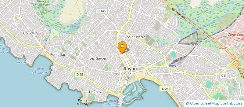 localisation de l'entreprise SOC DE FAIT BLANCHET à ROYAN