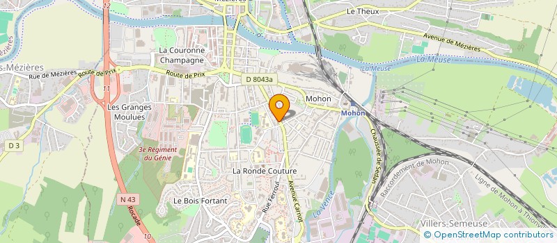 localisation de l'entreprise SOC DE FAIT BOUVY FREDERIC & VIGNON MARC  CHARLEVILLE-MEZIERES