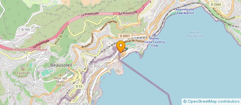 localisation de l'entreprise SOC DE FAIT CHEBALLA F ET S à ROQUEBRUNE CAP MARTIN