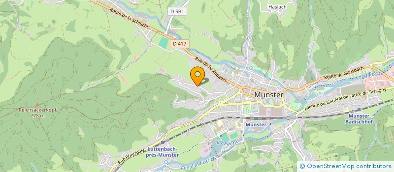 localisation de l'entreprise SOC DE FAIT DAGON-MALASSENE  MUNSTER