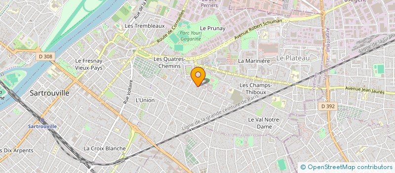localisation de l'entreprise SOC DE FAIT DRENO ET ROUMANE à SARTROUVILLE
