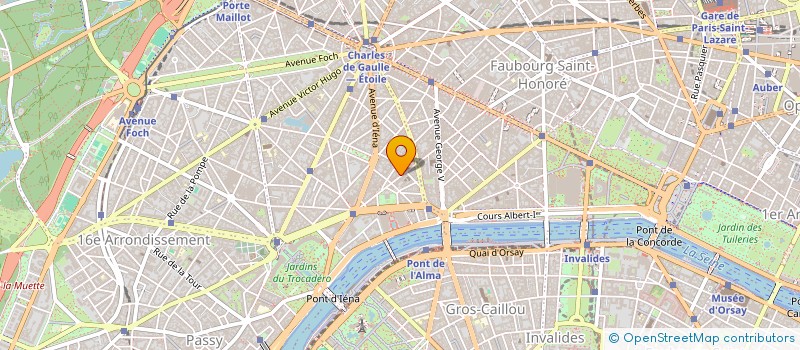 localisation de l'entreprise SOC DE FAIT GOICHOT BONNAT FAIVRE ARCIER à PARIS
