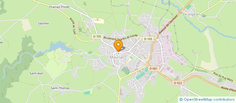 localisation de l'entreprise SOC DE FAIT LEBEL à MAURIAC