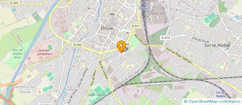 localisation de l'entreprise SOC DE FAIT PAGNIEZ LAMBIN DURIEUX à DOUAI